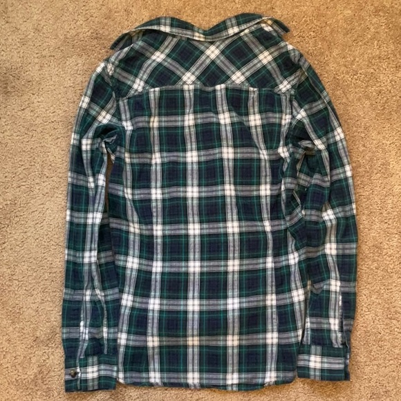 Eddie Bauer XS Blue/Green Flannel - Picture 3 of 3